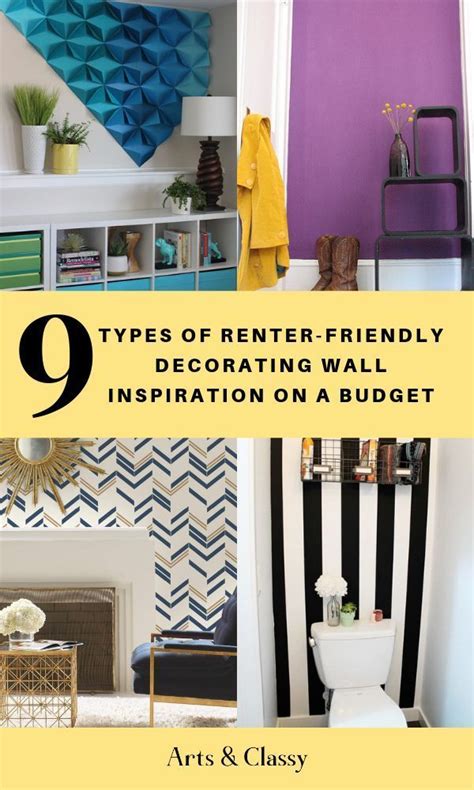 Renting your apartment is usually temporary—maybe you're in a certain area for your job, or maybe it's a pit stop before buying a starter home. 9 Types of Renter-Friendly Wall Decorating Inspiration ...