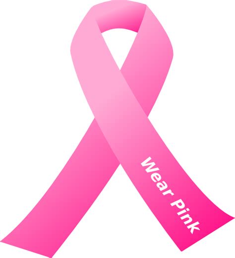 Breast Cancer Awareness Pink Ribbon Clip Art At Vector Clip