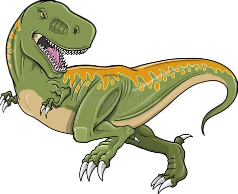 Vettore Del Dinosauro Di Rex Del Tyrannosaurus Illustrazione Vettoriale