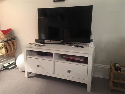 Ikea Hemnes White Tv Stand 2 Drawers Negotiable Price In Notting