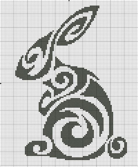 The cross stitch patterns and tutorials here are my own, and hopefully they inspire you to take up cross stitching for yourself. Cross Stitch Pattern rabbit modern contemporary pattern ...