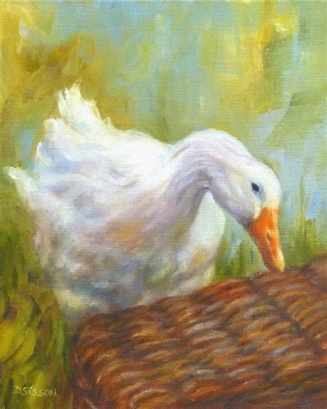 Daily Painting Projects Curious Duck Oil Painting Duck Portrait Farm