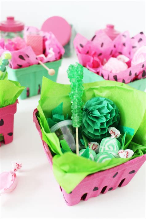 From paper crafts, party goods and baking supplies to new outdoor lighting, glass and floral, michaels is the diy destination for all of your summer celebrations. Watermelon Box Party Favors | A Joyful Riot