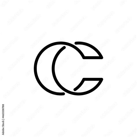 Logo C Monogram Modern Letter Cc Elegant Business Card Emblem
