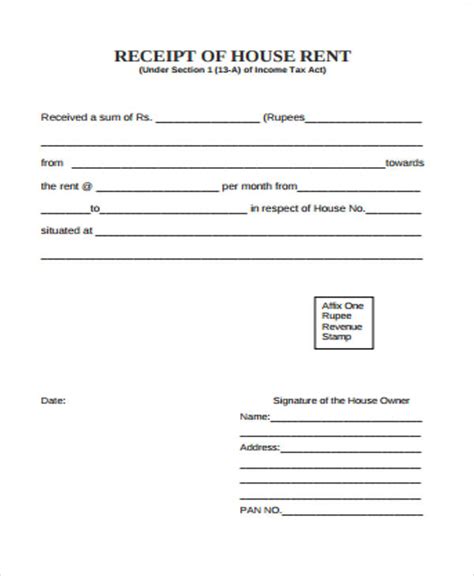 Simple Rent Receipt Word Template Great Receipt Forms