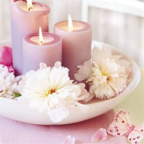 15 Floral Candles Centerpieces With Peony Flowers Floral Candle