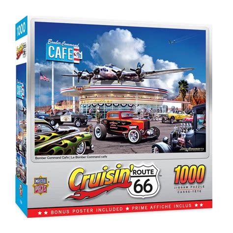 Masterpieces Cruisin Route 66 Bomber Command Café 1000 Piece Puzzle