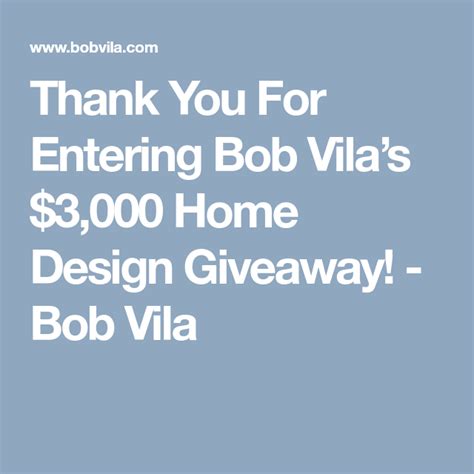 Thank You For Entering Bob Vilas 3000 Home Design Giveaway Bob