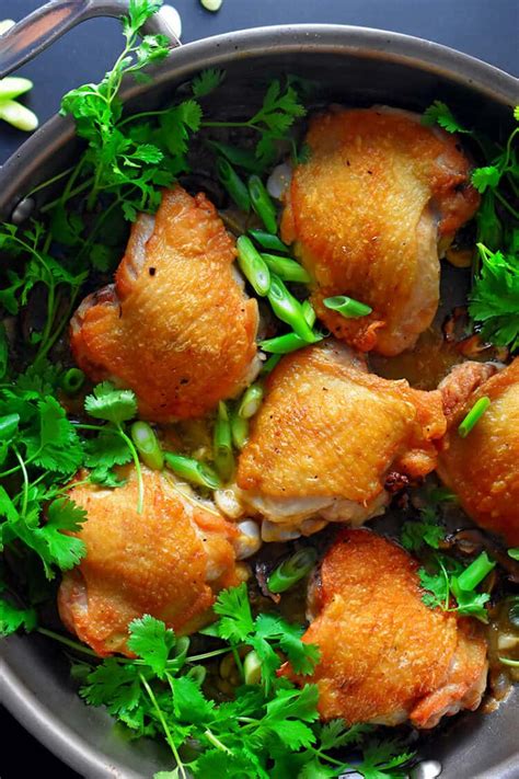This cantonese roast chicken tastes even better than one at a good restaurant. Cantonese Crispy Chicken Thighs (Whole30, Keto) - Nom Nom ...
