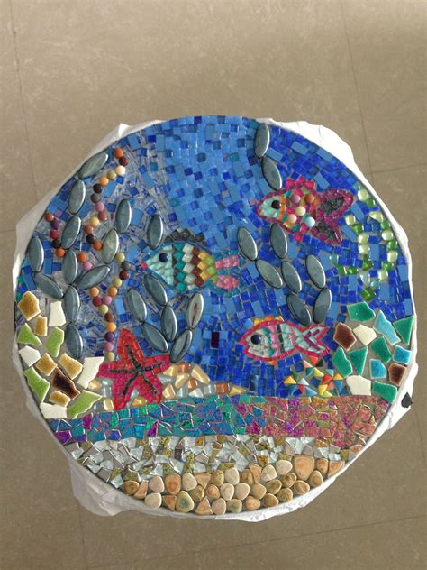 My first Mosaic coffee table Mosaic Tiles Crafts, Mosiac Art, Mosaic