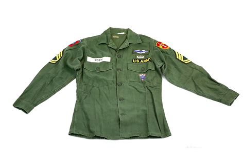 Us Army Vietnam Era Og 107 Shirt 6 Ur16 A