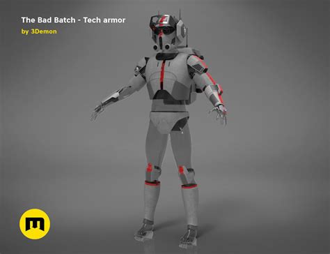 Members of bad batch—a unique squad of clones who vary genetically from their. The Bad Batch Tech armor 3D model 3D printable OBJ STL