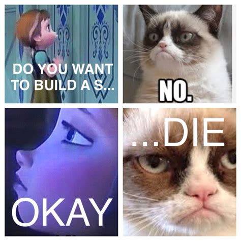 Funny Grumpy Cat Memes Frozen