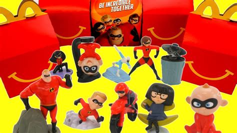 Disney Pixar S 2018 The Incredibles 2 Mcdonald S Happy Meal Toys Full Set And Special Surprises