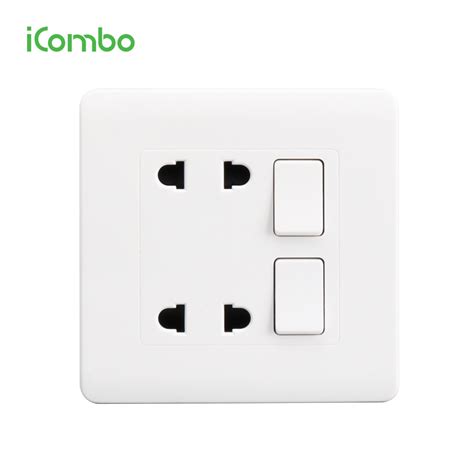 Wall Multi 2 Pin Electrical Power Socket Outlet Light Switch China