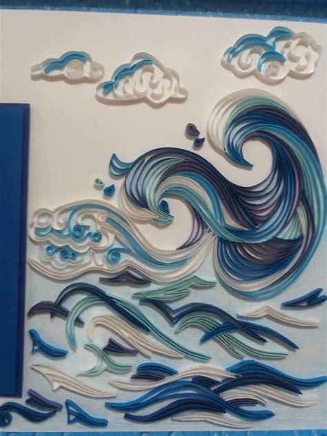 Ocean Waves Quilled By Ada Gordana Mudri Paper Quilling Flowers