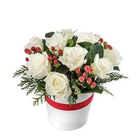 White Christmas Flower Arrangements From Wandin Florist Yarra Valley