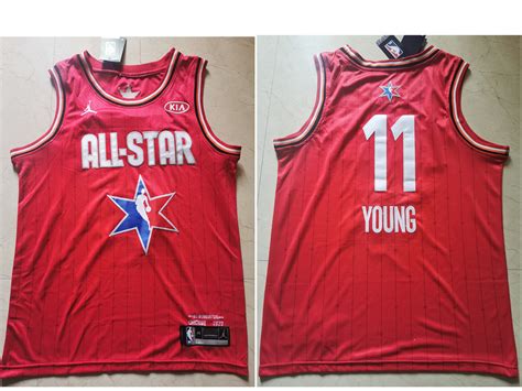 Mens Atlanta Hawks 11 Trae Young Red Jordan Brand 2020 All Star Game