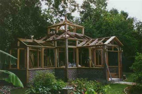 I designed this greenhouse with the intention of taking it down each year. Am looking for wood project: Wood Greenhouse Plans PDF ...