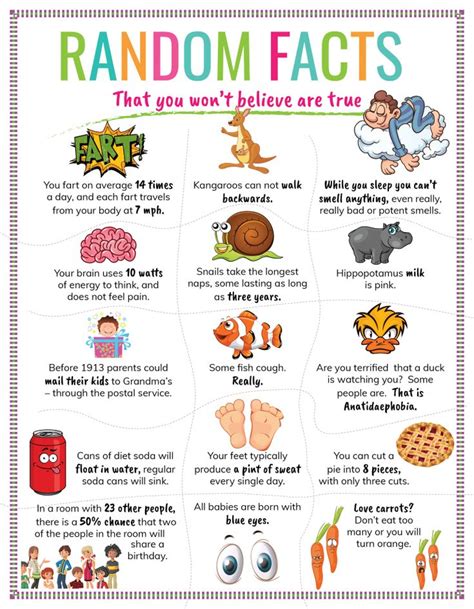 Fun Facts For 1st Graders