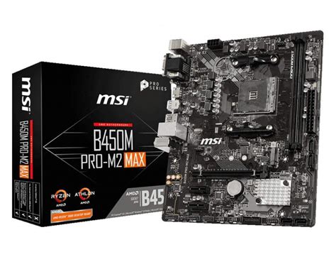 Msi B450 Pro M2 Max M2 Micro Atx Motherboard I7 Solutions