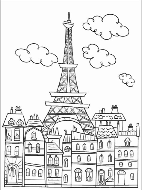 Cityscape Coloring Page At Free Printable Colorings