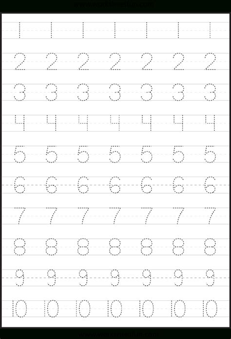 Trace Numbers 1 30 Worksheet