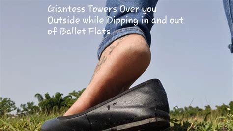 Giantess Towers Over You Outside While Dipping In And Out Of Ballet