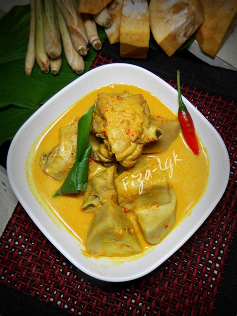 Tempoyak or asam durian (jawi: AYAM MASAK LEMAK NANGKA MUDA | Fiza's Cooking