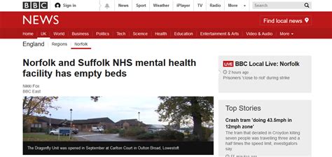 camhs crisis bbc news norfolk and suffolk nhs mental health facility has empty beds