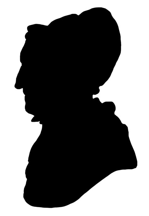 Face Silhouette Older Woman Silhouette Face Silhouette Silhouette Head