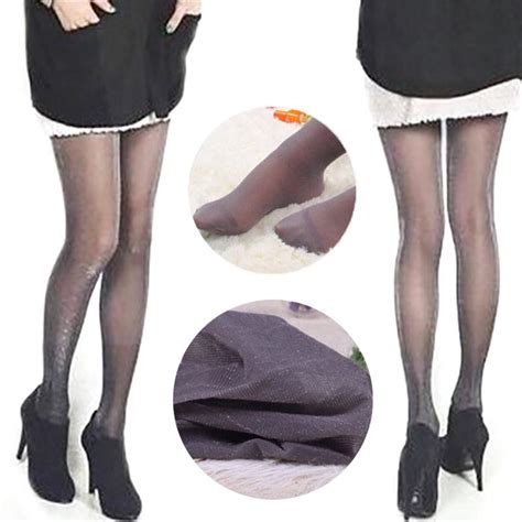 buy design women glossy tights shimmer silver glitter stockings shiny pantyhose at affordable