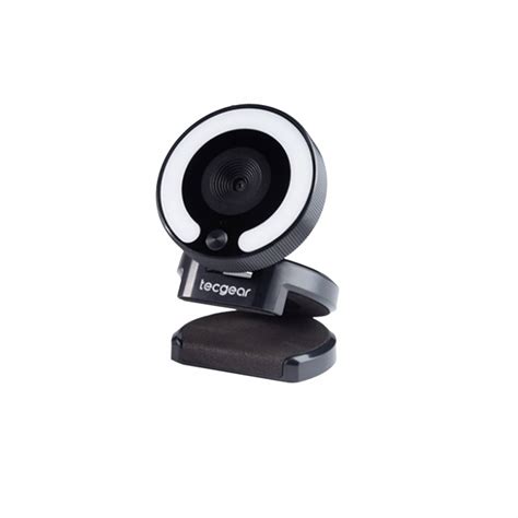 Tecgear Sentinel 2k Qhd Webcam With Ring Light And Microphone