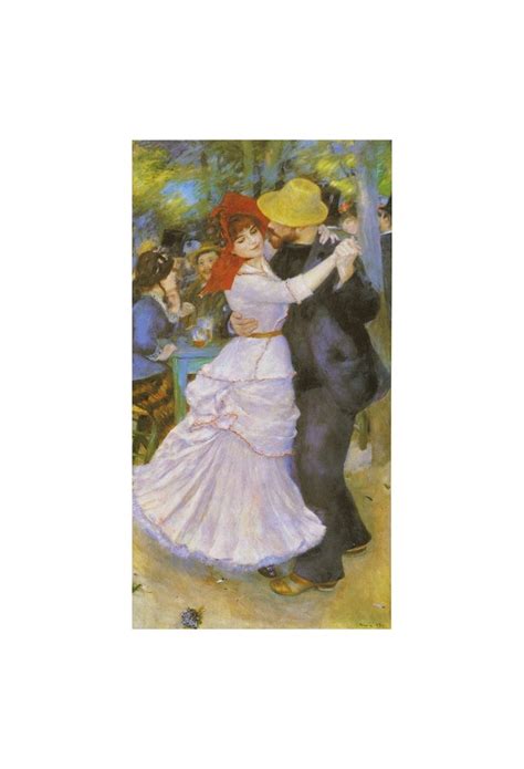 Dance At Bougival By Pierre Auguste Renoir Art Gallery Oil