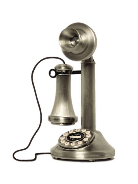 Principios Del Siglo 20 Viejo Teléfono De Plata Icono Png Transparente