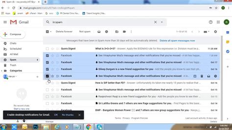 How To Check Spam Email In Gmail Youtube