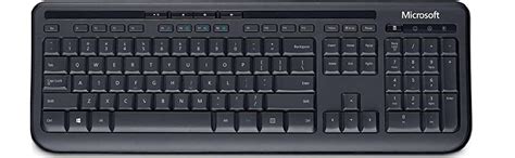 Microsoft Wired Desktop 600 Keyboard And Mouse Set Uk Layout Black