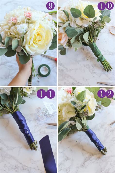 Instructions For How To Make A Bridal Bouquet