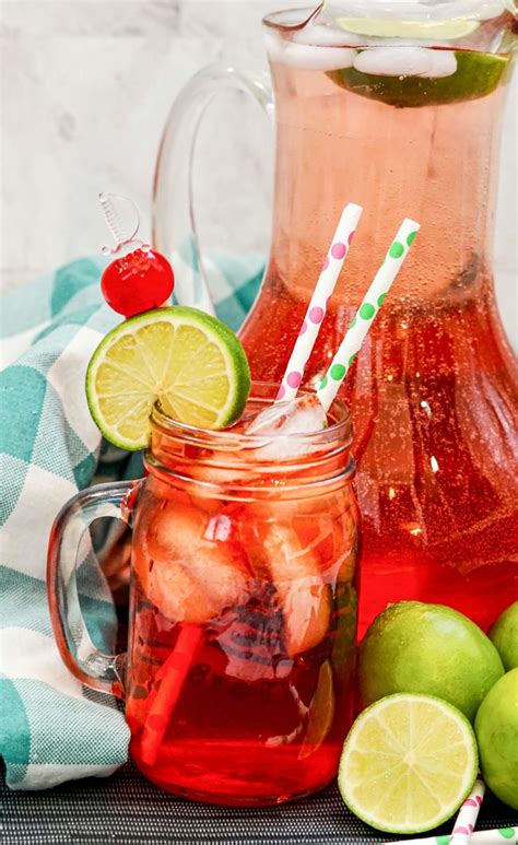 Best Copycat Sonic Cherry Limeade Easy Kids Mocktail Drink Recipe