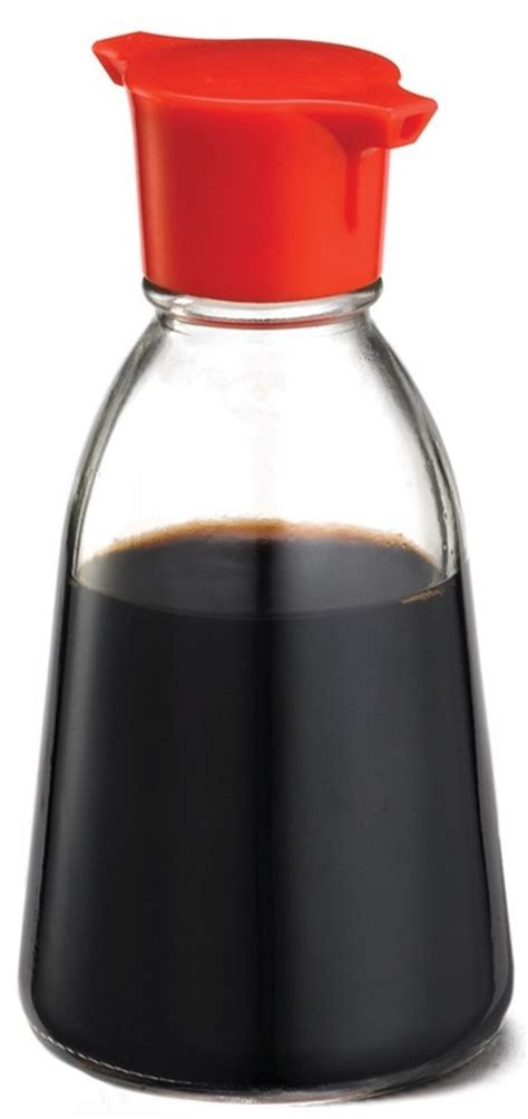 Tcp Tablecraft H888cd 5 Oz Red Top Soy Sauce Bottle Pack Of 9