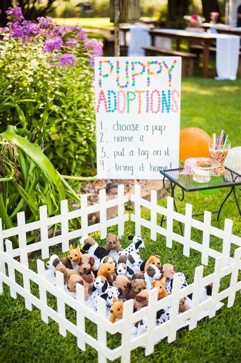 Puppy Adoption Station From A Puppies And Sprinkles Birthday Party On