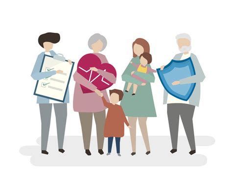 Buying life insurance for a child provides more than a financial security net to help pay funeral expenses if the unthinkable happens to that child. Illustration of family life insurance Vector | Free Download