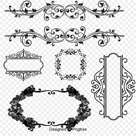 Black Frame Border Clipart Flourish Swirl Frame Clip Art Scrapbook