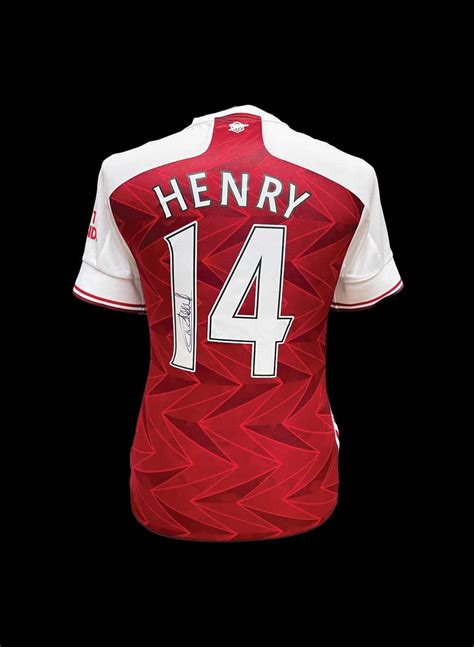 Thierry Henry Signed Arsenal 14 Shirt All Star Signings