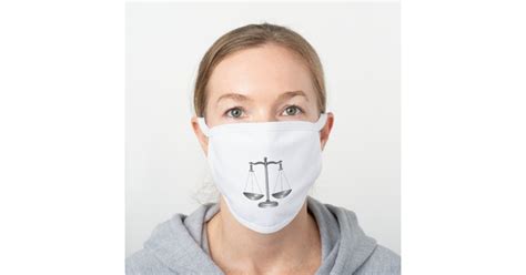 lawyer judge reusable cotton face mask justice zazzle