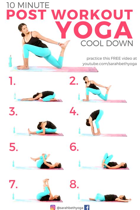 Sarahbethyoga “ 10 Minute Post Workout Yoga Cool Down Legs And Glutes Enjoy This 10 Minute Post