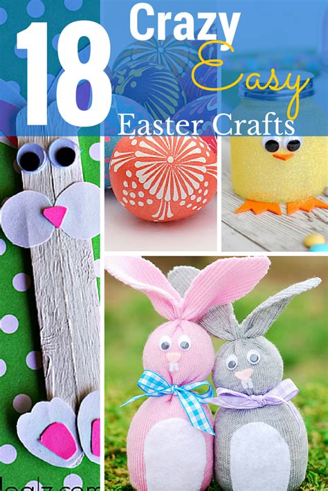 18 Crazy Easy Easter Crafts Easter Crafts Easy Easter