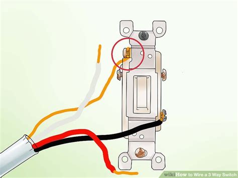 White and red wires get connected to the traveler (brass color) terminals to the switch. How to Wire a 3 Way Switch (with Pictures) - wikiHow