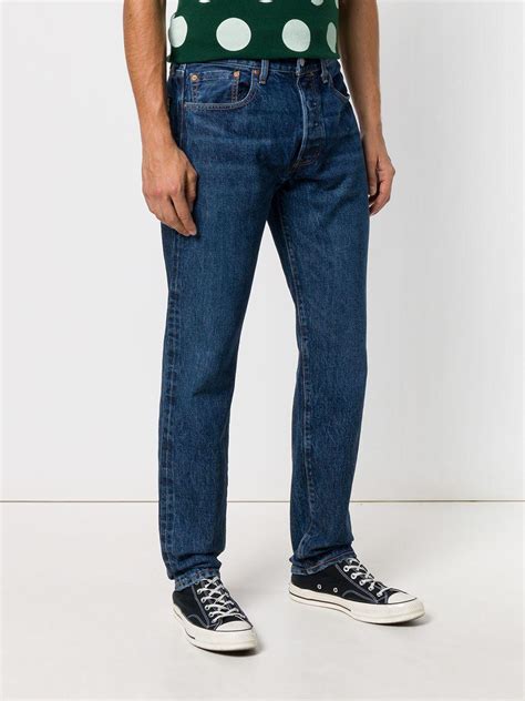 Levis Denim 501 Taper Jeans In Blue For Men Lyst