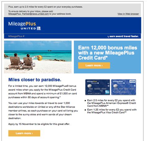 You'll earn two miles for every $1 you. United Mileage Plus Credit Card offers 12,000 miles sign up bonus - Economy Class & Beyond